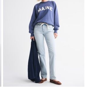 Abercrombie & Fitch Vintage Stretch Mid Rise 90s Straight Jean Size 31 Long NWT